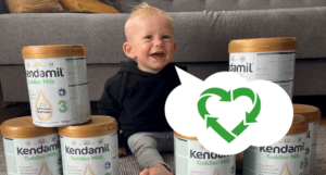 Jak poddać recyklingowi opakowania po mleku Kendamil
