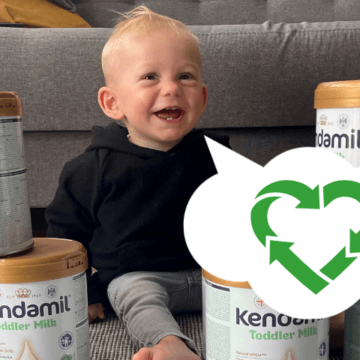 Jak poddać recyklingowi opakowania po mleku Kendamil