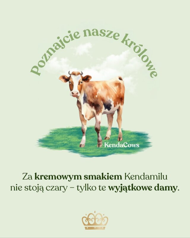 Z pełntłustm mlekiem idzie w parze także wielka osobowość. 👑⁠ I to dotyczy również naszych KendaKrów z Kendamilu. 🐮
⁠
➡️ przesuń dalej i poznaj prawdziwe królowe stojące za twoimi ulubionymi recepturami Kendamil! 🍼